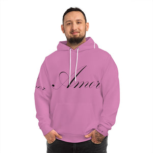 Amor" Hoodie Pink (AOP)