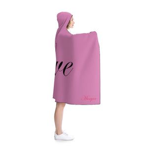 Hooded "Love" Blanket ("80 x 56")