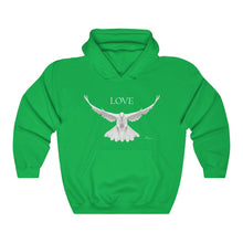 Load image into Gallery viewer, Love Dove Hooded Sweatshirt