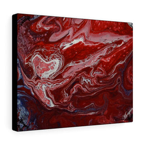 *Red Flow Wooden Backed Canvas