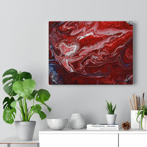 *Red Flow Wooden Backed Canvas