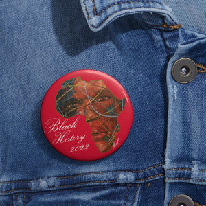 Black History 2022 Button (Red)