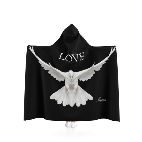 Hooded Love Dove Blanket (50