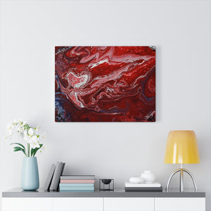 *Red Flow Wooden Backed Canvas