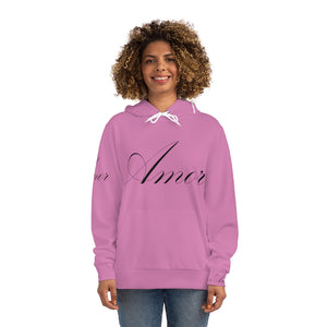 Amor" Hoodie Pink (AOP)