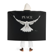 Load image into Gallery viewer, Hooded Sherpa Fleece &quot;Peace&quot; Blanket