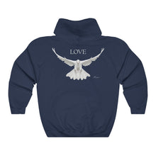 Load image into Gallery viewer, Love Dove Hooded Sweatshirt