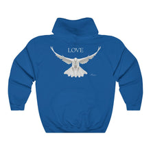 Load image into Gallery viewer, Love Dove Hooded Sweatshirt