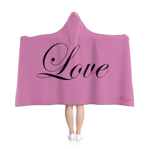 Hooded "Love" Blanket ("80 x 56")