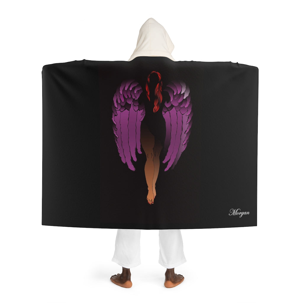 Hooded Sherpa Fleece Angel Blanket