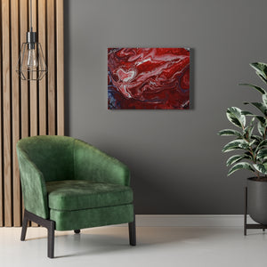 *Red Flow Wooden Backed Canvas