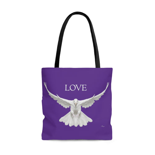 Love Dove Tote Bag (AOP)