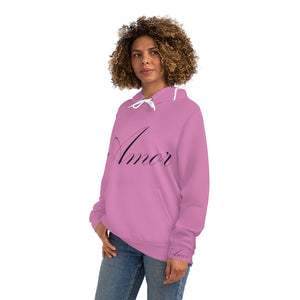 Amor" Hoodie Pink (AOP)