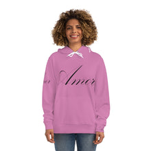 Load image into Gallery viewer, Amor&quot; Hoodie Pink (AOP)